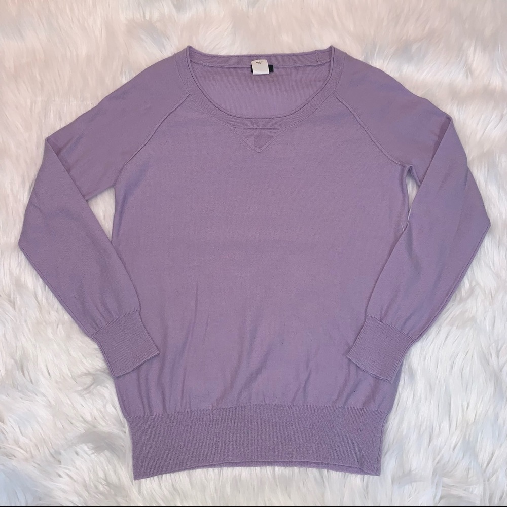 J. Crew Lavender Wool Sweater Size XS